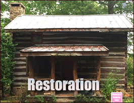 Historic Log Cabin Restoration  Como, North Carolina