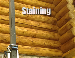  Como, North Carolina Log Home Staining